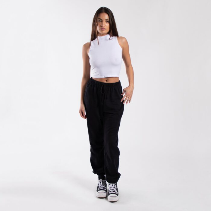 0890 - Women's Mock Neck Cropped Muscle Tank - Image 3