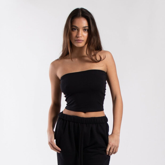 0894 - Women's Cropped Strapless Tube Top - Image 11