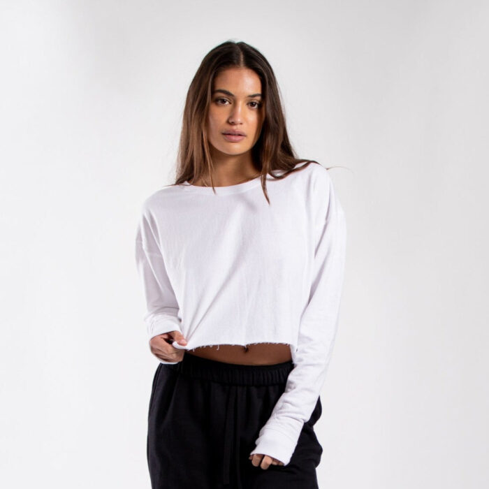 6035 - Women's Cropped Fleece Crew Neck Sweatshirt - Image 15