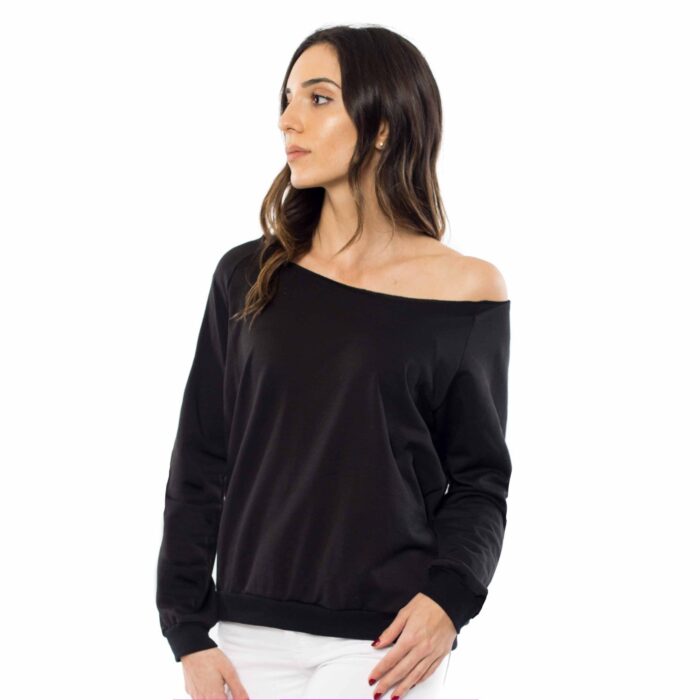 6007 - Women's Fleece Off Shoulder Pullover Sweatshirt - Image 10