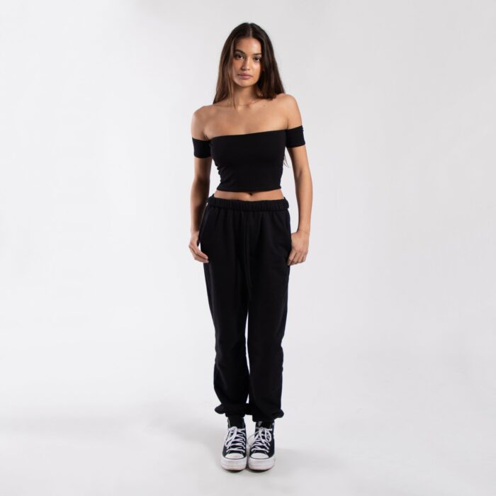 0891 - Women's Off Shoulder Cropped Tee - Image 6
