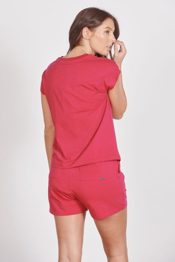 Amber Magenta Loungewear Soft Touch Shorts - Image 3