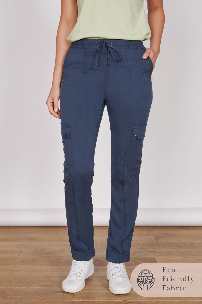Charlotte Navy Formal Tailored Joggers