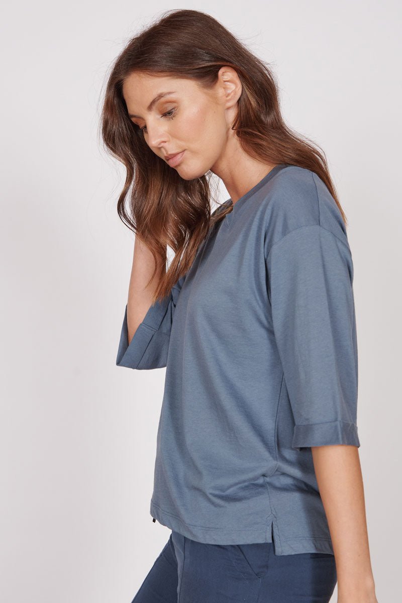 Gabi Blue Classic Oversized T-Shirt
