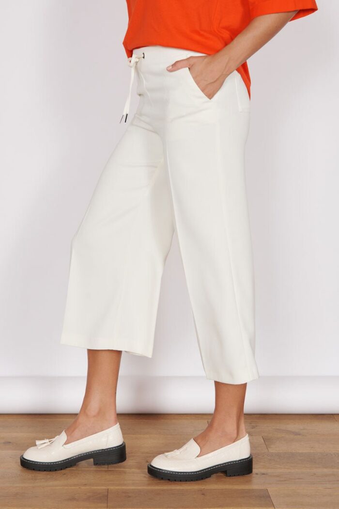 Grace Cream Wide Leg Culottes - Image 3