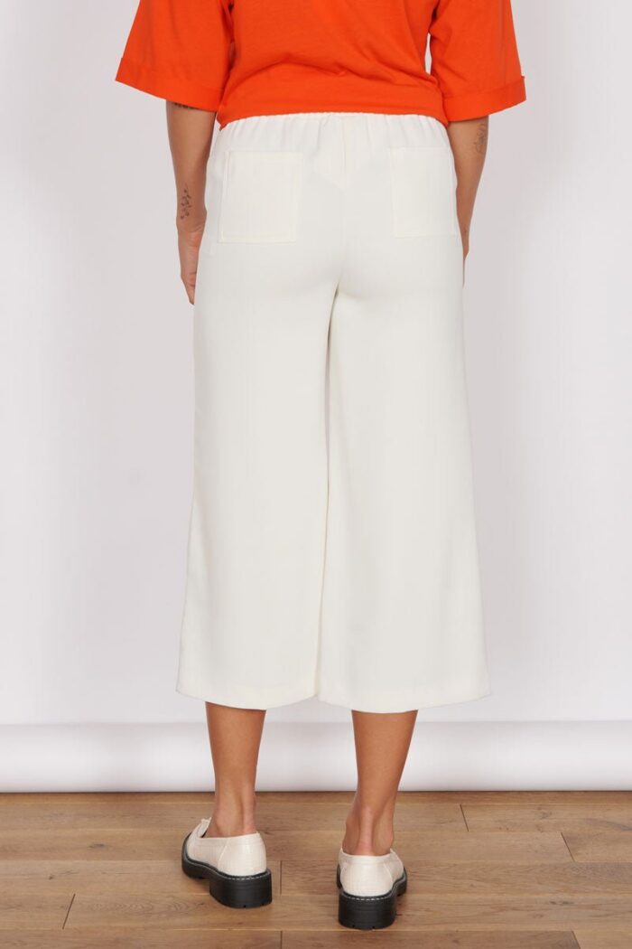 Grace Cream Wide Leg Culottes - Image 4