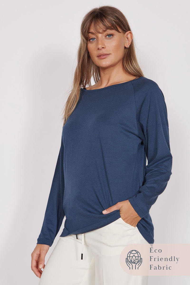 Nora Navy Lightweight Training Top