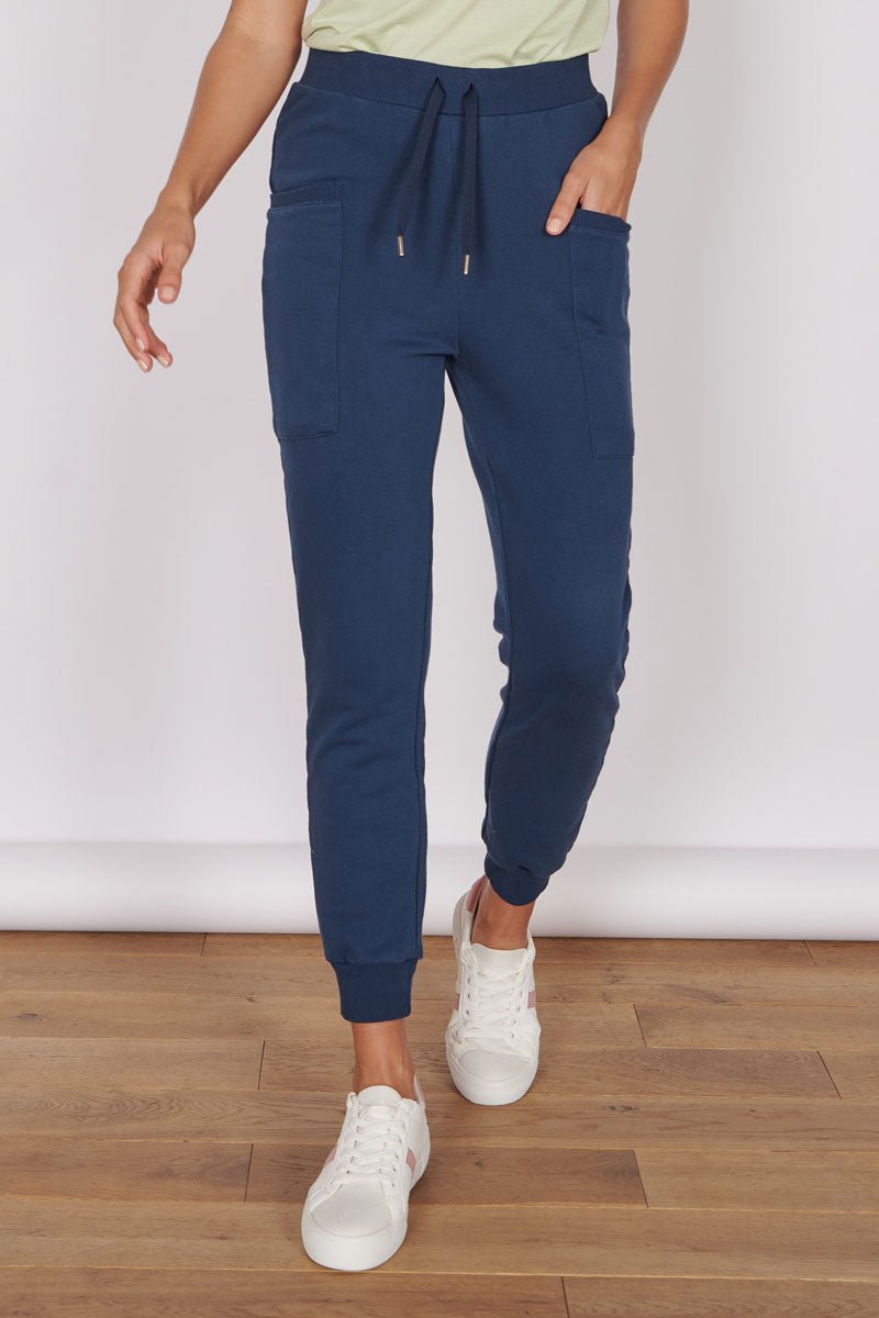 OIivia Navy Loungewear Cuffed Hem Joggers - Image 2