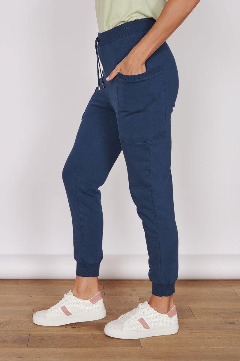OIivia Navy Loungewear Cuffed Hem Joggers - Image 3