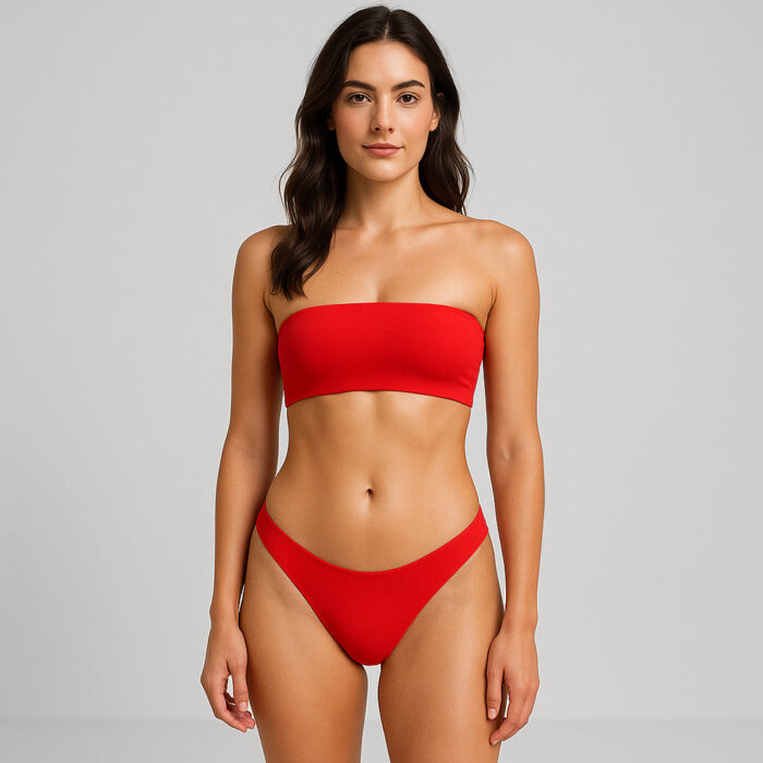 6037 - Women's Two Piece Bandeau Swimsuit - Image 3